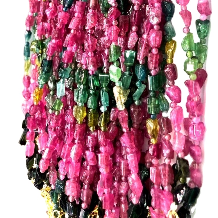 Turmaline ngjyrë rozë rruaza të lirshme për bërjen e dorës 40