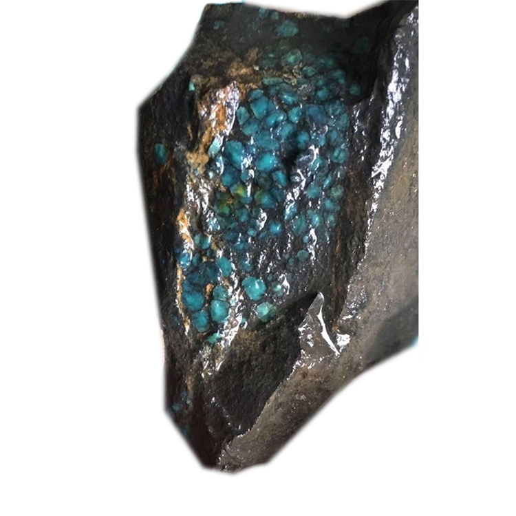 100% Naturally Dark Bule Spider Web TURQUOISE ROUGH DABAS LIGHT BLUE HUBEI TURQUOISE ROUNDER MINERAL / ĶĪNAS RAW MATERIAL 7