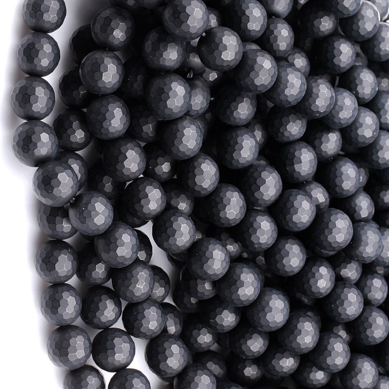 Black Onyx Faceted Gemstone Rectangle Perlur Gerðu heildsölu 41