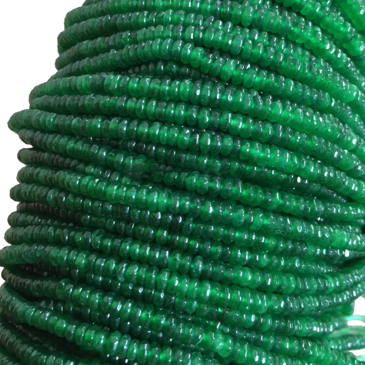 5mm 5.25mm 5.5mm 5.75mm Urtific lustrous epli grænt hálf perlur Agate Strand 40