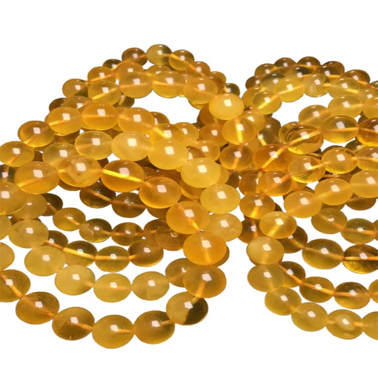 Smooth natural Amber Beeswax Bratara de moda Bratara de bijuterii bijuterii de brățară de brățară 17