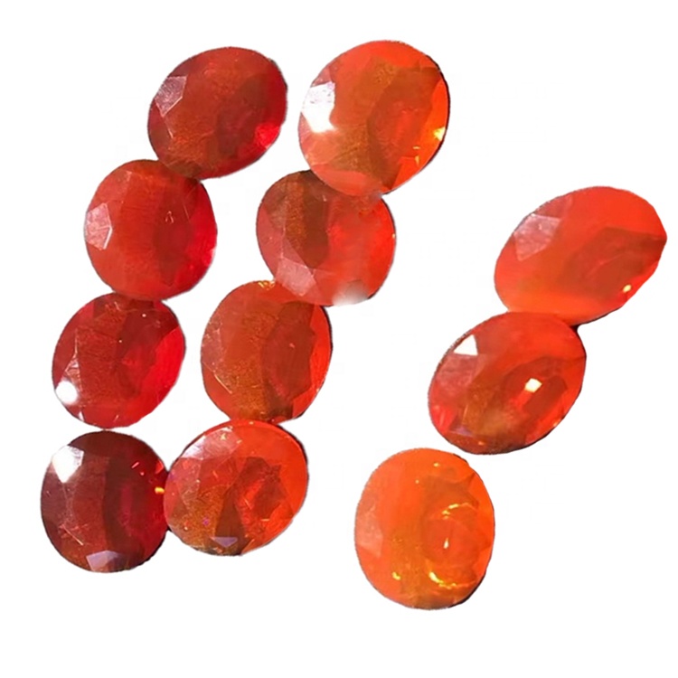 FACETED OPAL CABOCHON RED FACETED OPAL CABOCHON ROEST GEMSTEN 41