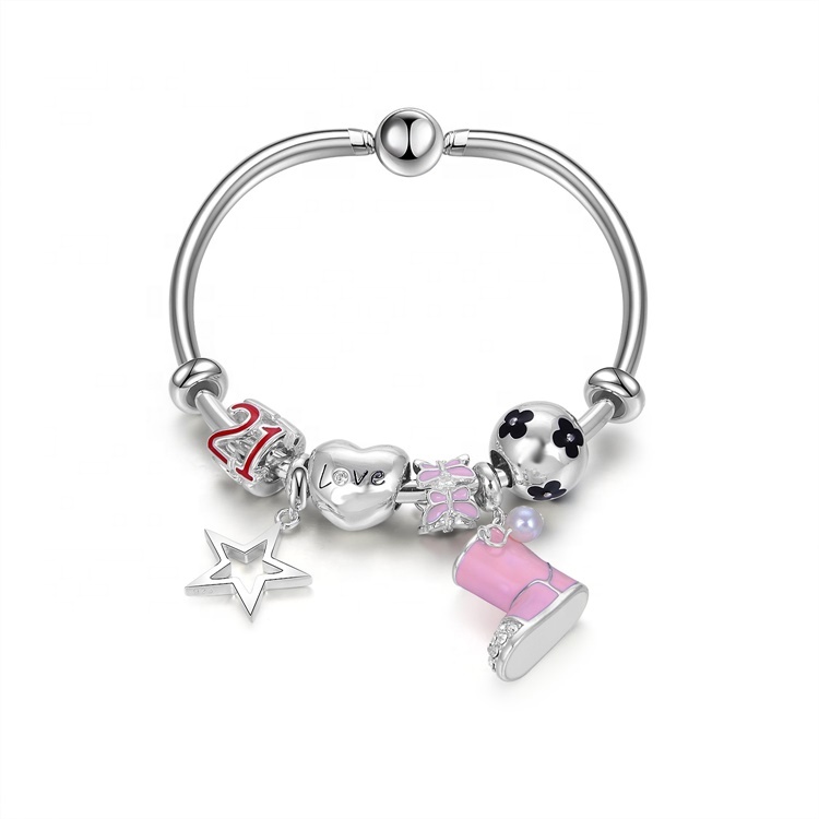 Clasic Nou Style 925 Sterling Silver Bangle 17