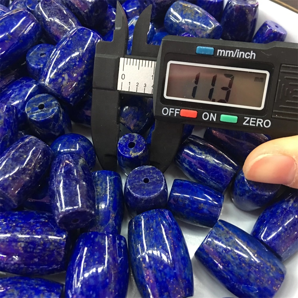 Lapis Lazuli Barrel Drum Perlur / Lapis Lazuli Rice Perlur 40
