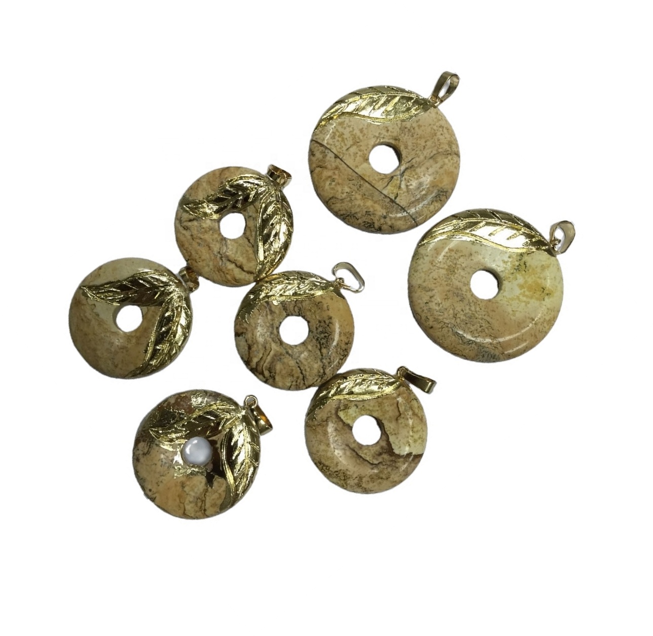 פאַרשידענע גאָלד אָדער זילבער געמסטאָנע פּענדאַנט מאַכן כאָולסייל פּרייַז 17