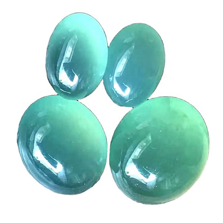 Forma ovale Smeraldo gatti sciolti Eye Stone Pietra Pietra Pietra Pietra Pietra preziosa Cabochon 40