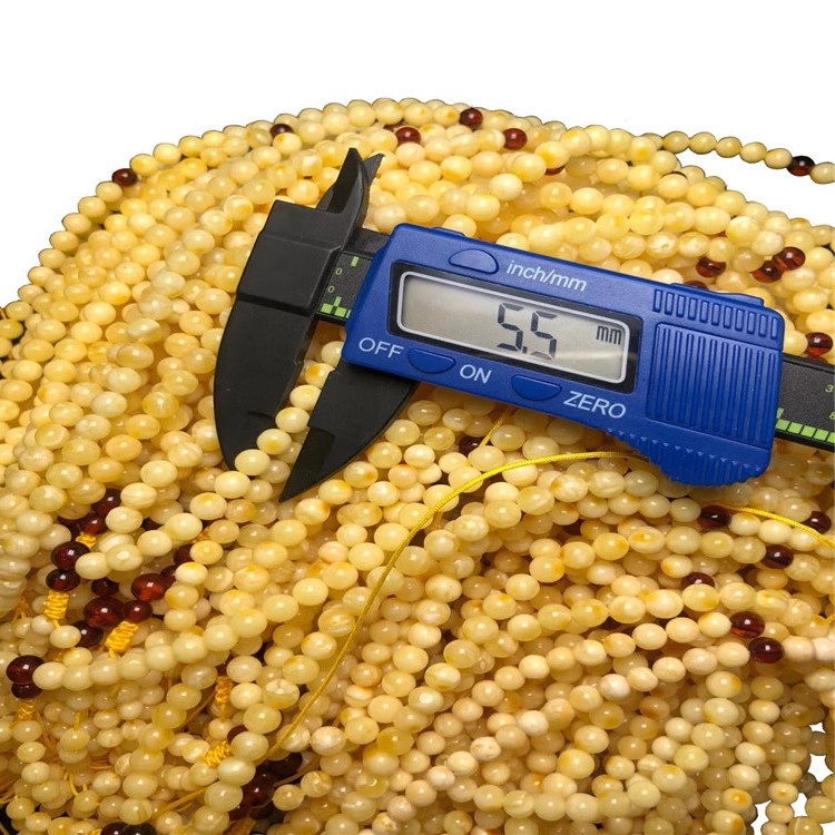 Meditasyon ve Dua Takı için Otantik Doğal Amber Beeswax Namaz Boncuk 17