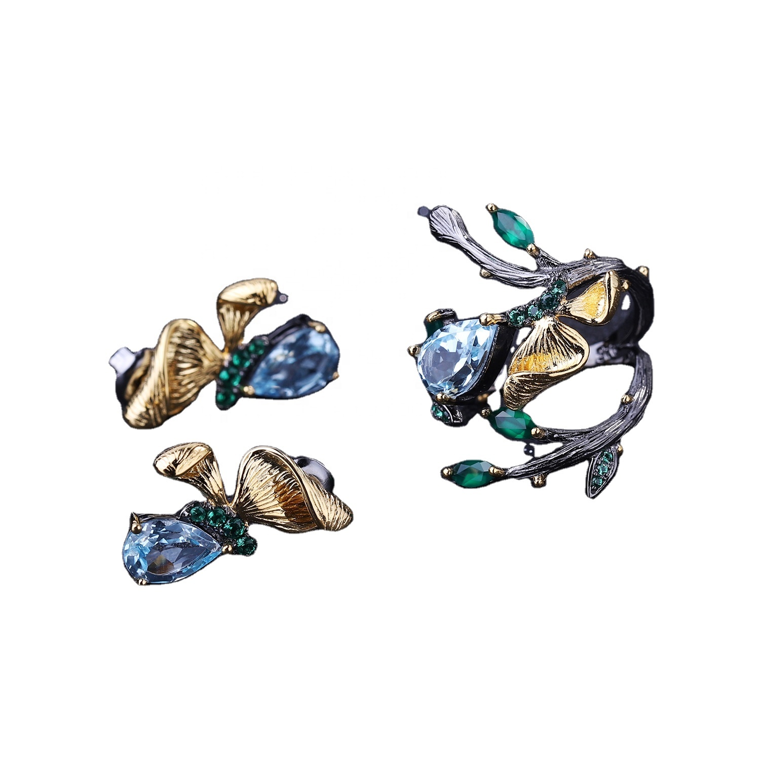 925 Sapphire argjendi / unaza bruz 17