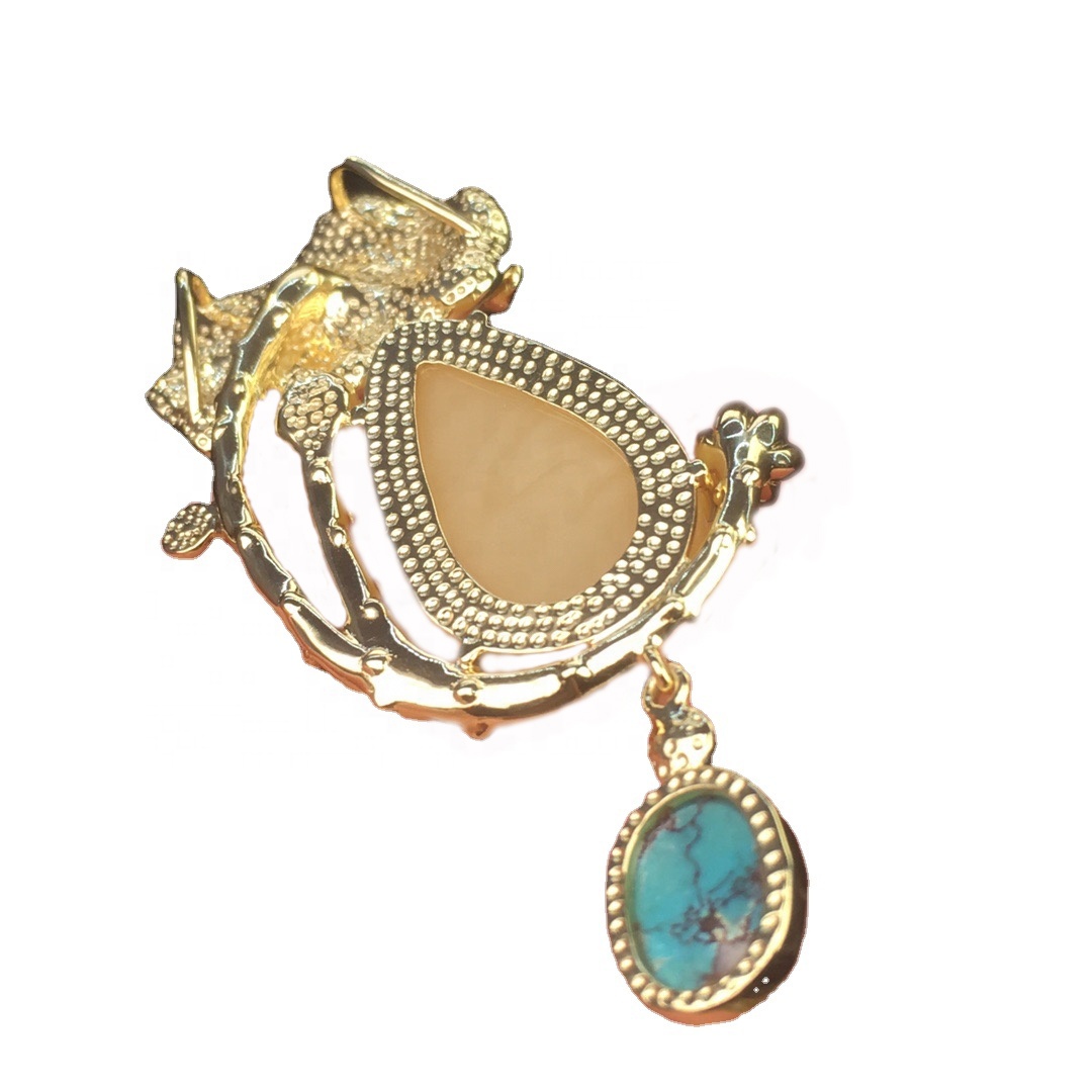 Lulëzojnë lule agate pendant.turquoise pendant.ruby / kuqe Garnet gjerdan varëse për gratë 17