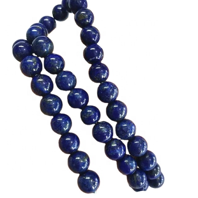 Náttúruleg lapis A Round Shape Perlur Blue Gemstone Strings 41