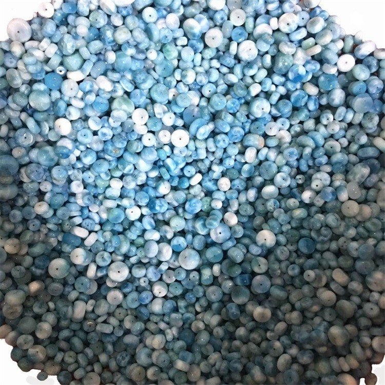 Perline di Larimar Roundell Larimar Gemstone Perle Natural Larimar Gemstone Perle 17