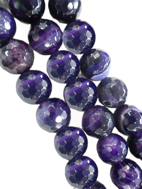 Prirodni ljubičasti ahat, dragi kamen, labave okrugle perle 16 niti 6 mm 8 mm 10 mm 12 mm 26