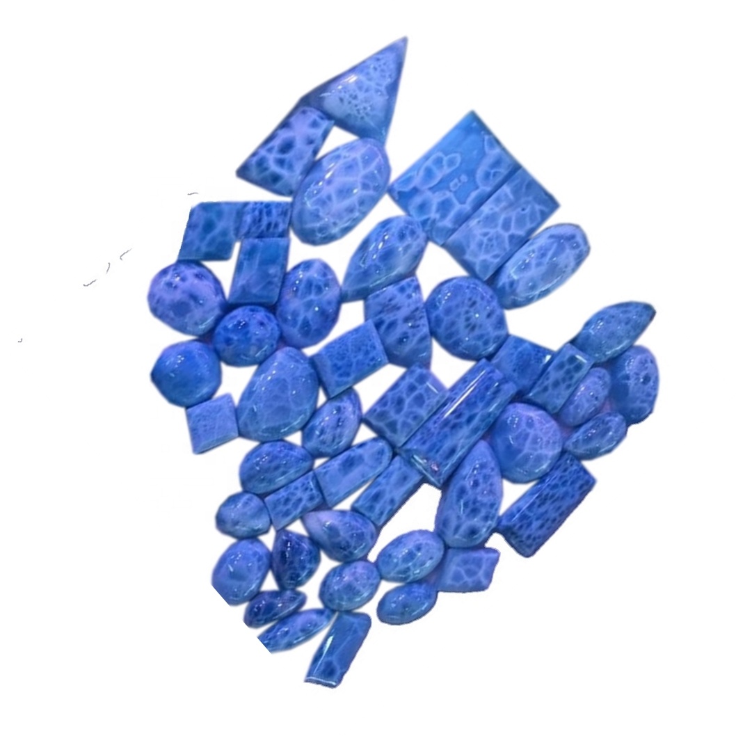 Republika Dominikane e veçantë Larimar Cabochon Çdo madhësi dhe formë që mund të prerë 40