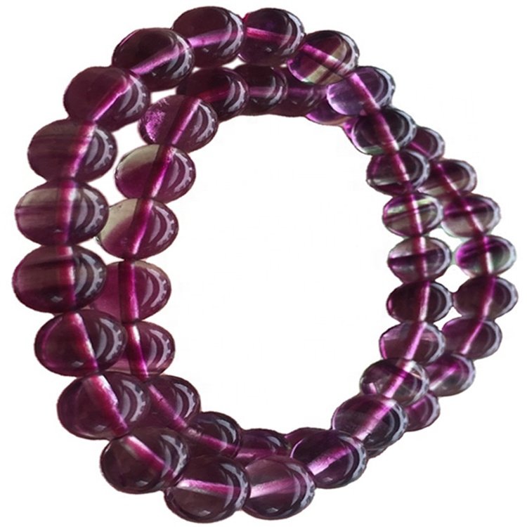 Veľkoobchod 2/4 / 6/8/10 / 12mm Prírodné fluoritové drahokamy polodrahé kamenné korálky 40