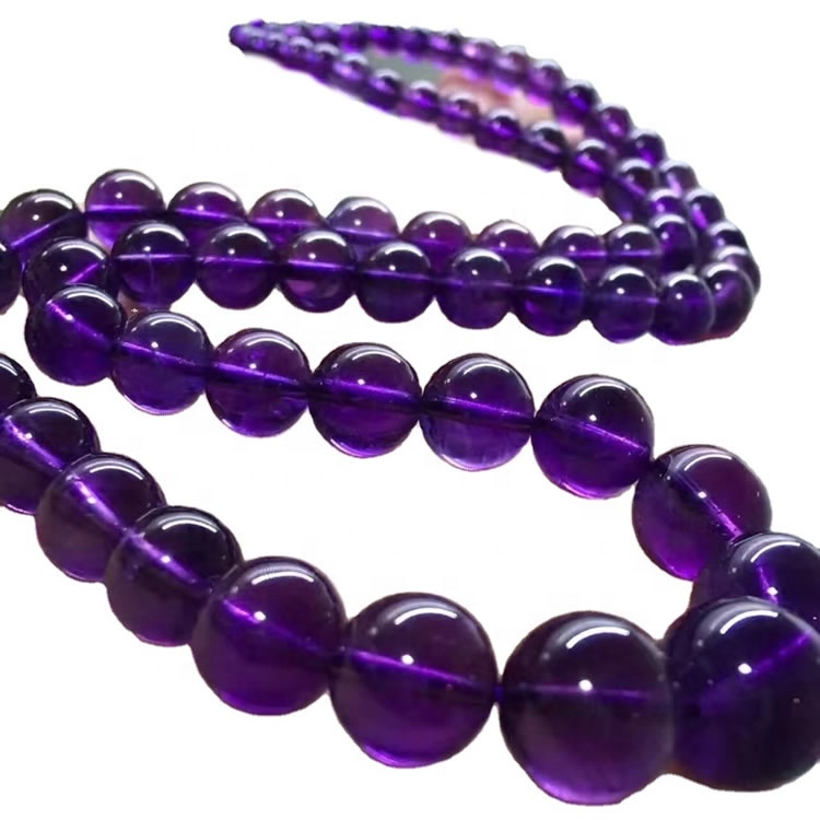 Shitje të nxehta 108 copë Ametist Beads gjerdan Budist kokë gjerdan me shumicë 40