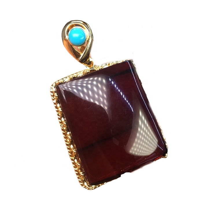 Sapphire ari-plated black amber qen 17