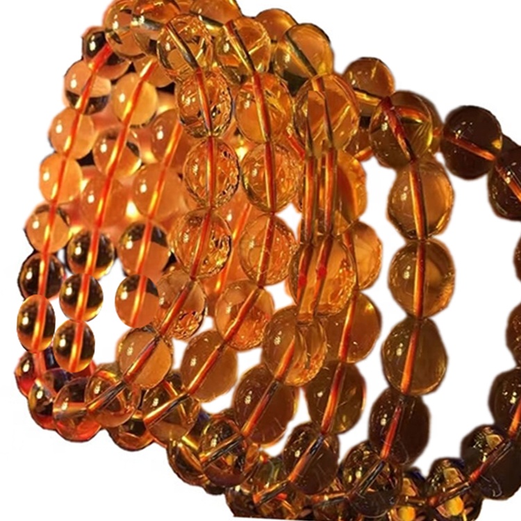 Moda cazibədarlığı bangle son dizayn geyimi Bangle 6 mm 7.5 düym sitrin gemstone bilərzik 17