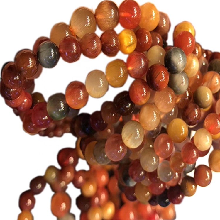 Byzylyk me rruaza të rrumbullakëta kuarci me ngjyra të cilësisë së lartë, prodhon bizhuteri Unisex me shumicë Bizhuteri të personalizueshme 40