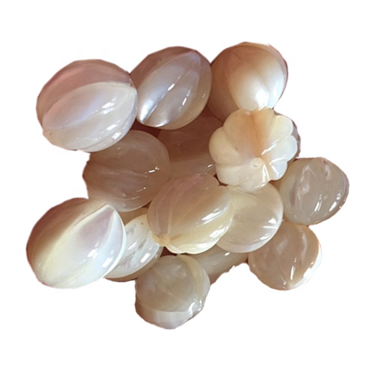Натуральная белая мать жемчужной раковины бусин 17