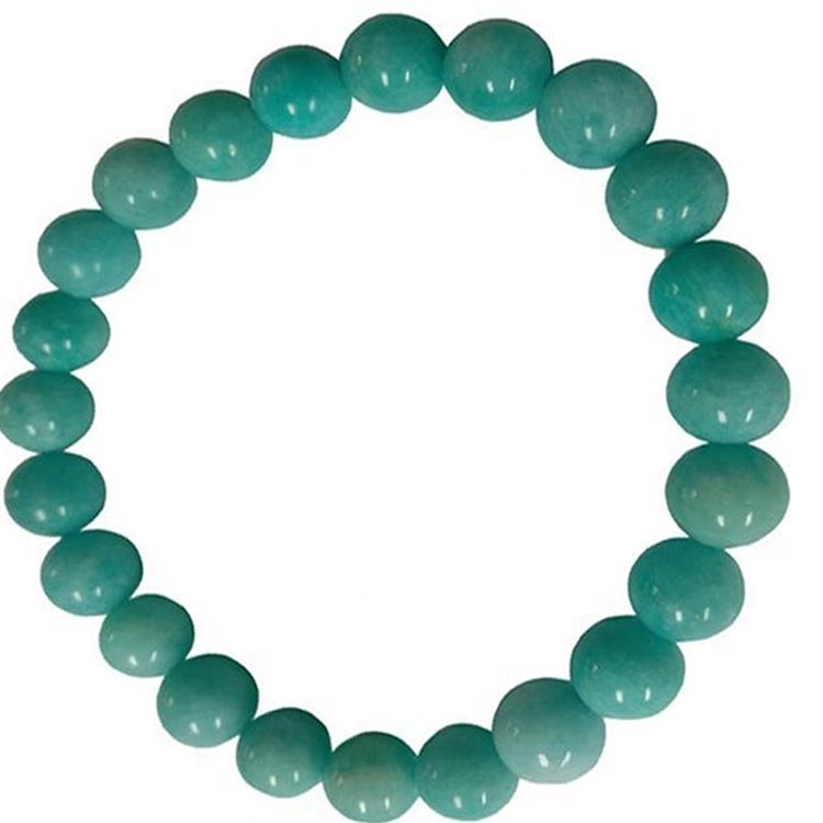 8mm naturlig amazonitt armbånd gemstone perle armbånd strekk armbånd engros 40
