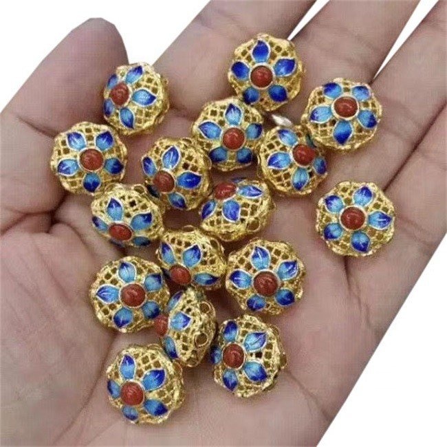 Природен Cloisonne Silver Imbedding Inlaid Јужен Црвен агат накит 17