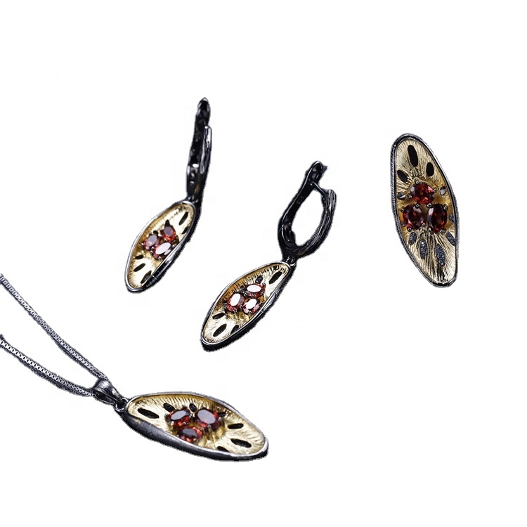 Skartgripir Fashion Heildverslun 925 Sterling Silfur Gullhúðuð Quartz Tear Drop Women Eyrnalokkar 31