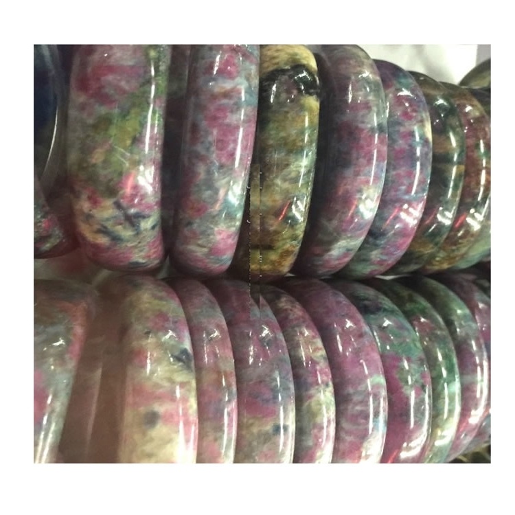 Cuarț cristal roșu rubin în verde zoisite piatră brățară brățară de vânzare 40