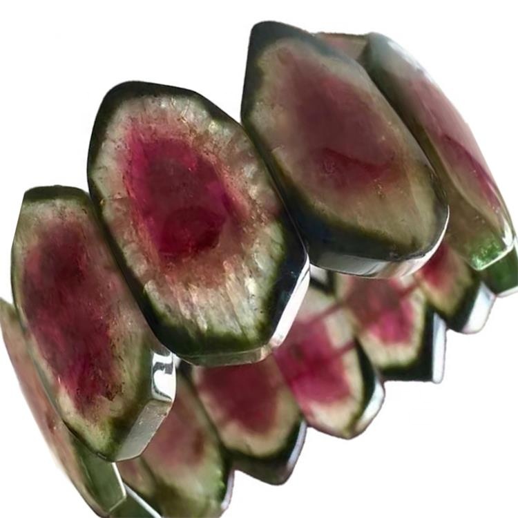 Nugget Beads Բնականաբար ավելի բարձրորակ Tourmaline Rubellite Bangle Զարդեր 41