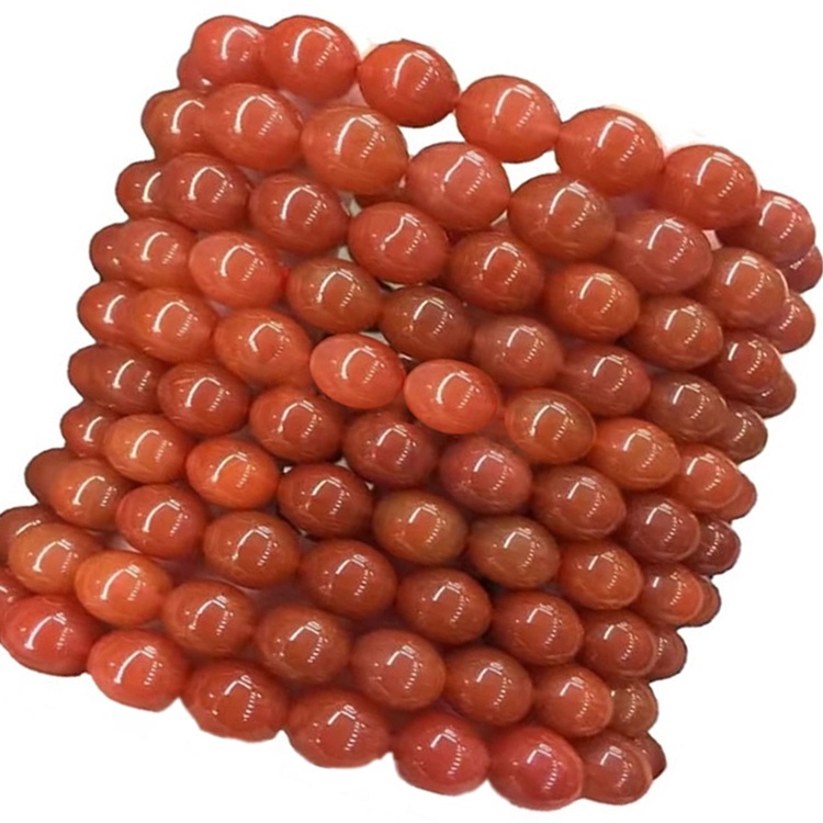 I braccialetti di agata fanno le perle di carnelia rotonda all'ingrosso 41
