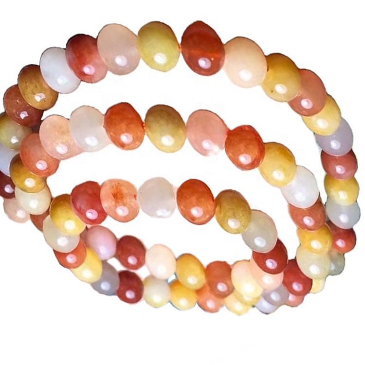 Perle rotonde di giada di seta dorata fanno dei gioielli del braccialetto di seta dorata della giada liscia liscia liscia perline dell'oro perline di giada dell'oro Fornitura all'ingrosso 15 pollici 40