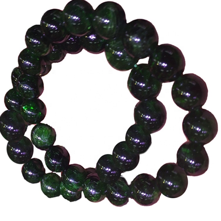 Vinsæll laus náttúrulegur hringlaga díópsíð gimsteinn til skartgripagerðar 40