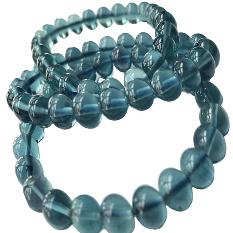 Braccialetti in rilievo di fluorite fatti a mano della pietra fluorita braccialetti 40