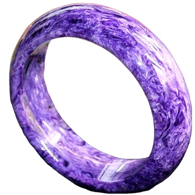 56-60 մմ կլոր կտրվածքով Caroite Հազվագյուտ Gemstone Bangle Պատրաստեք մեծածախ 41