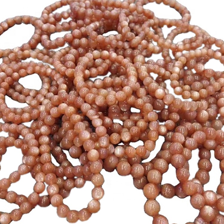 10mm Sunstone Рашири нараквица Златна мазна круг монистра жолтабина Рашири нараквица 40