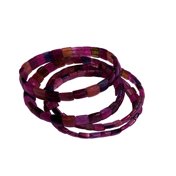 Велепродаја Фацетед Природни живописни тормалин ГЕМСТОНЕР БАЦЕЛЕТС 36