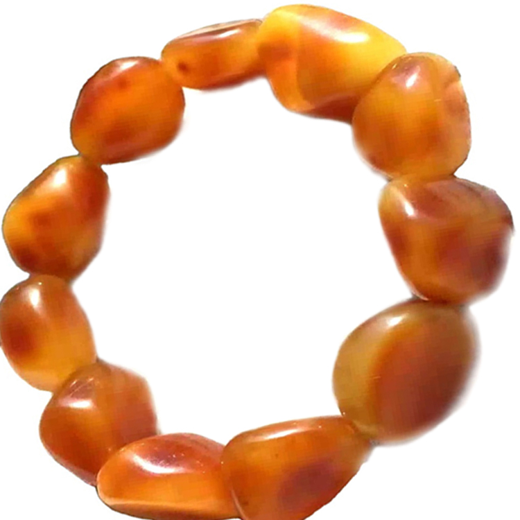 Pepite di ambra con superficie di colore arancione, perline, braccialetti, gioielli 40