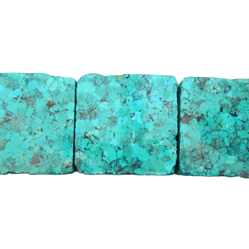 Сапраўдная натуральна сціснутае бірузовы шурпаты сціснуты бірузовы блок 17