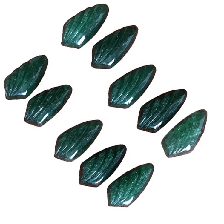 Резная киви клубничный кварцевый драгоценный камень кабошон 40