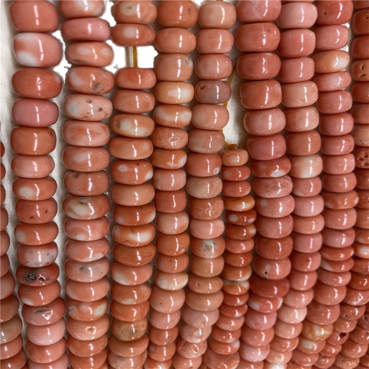 Hot-Sale Orange Coral Gemstone slétt umferð perlur strengir 40