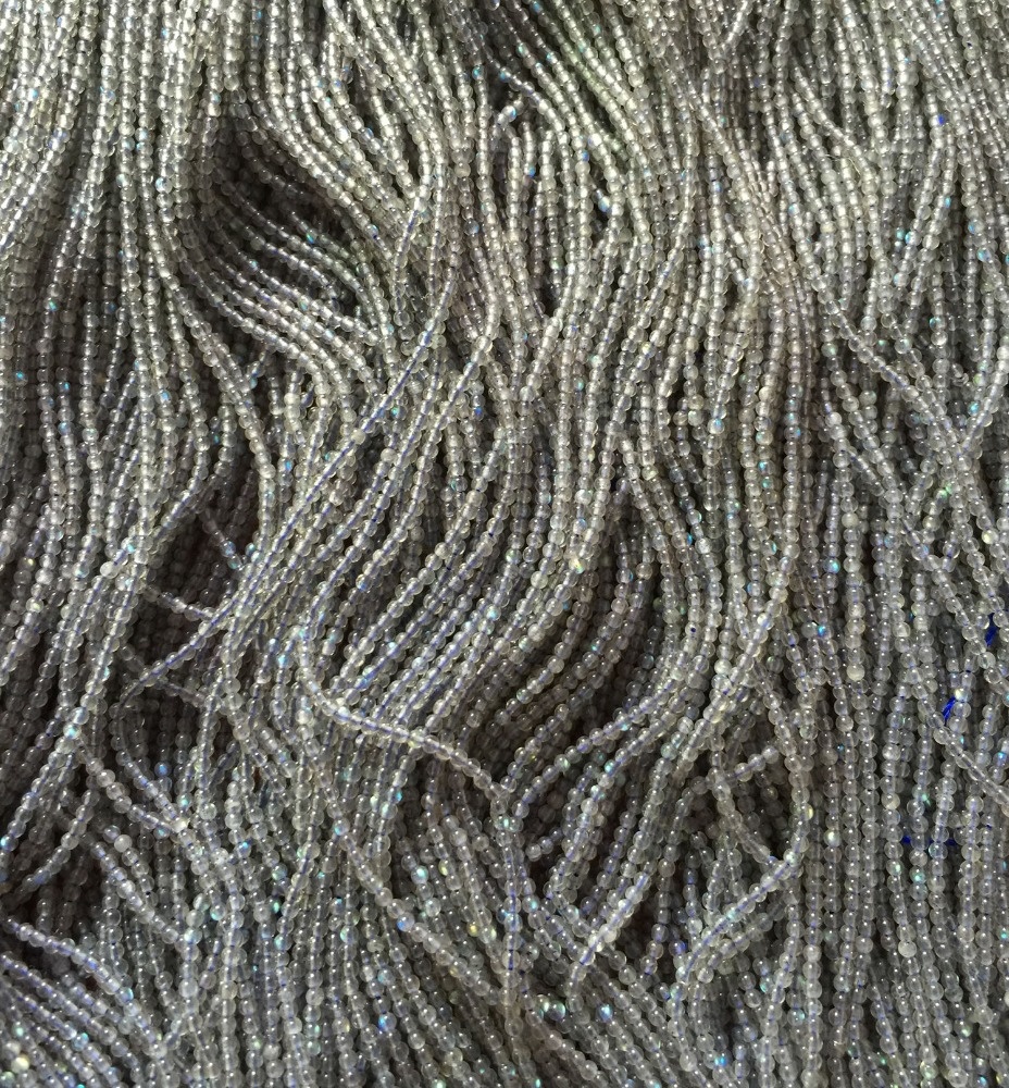 Ósvikinn náttúrulegur ljós grár labradorite lausar perlur hágæða umferð form 6mm 8mm 10mm 40