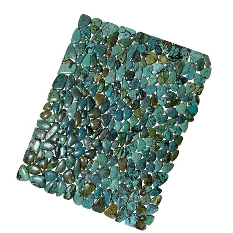 Turquoise Square Wall Skraut 40