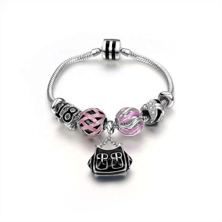 Braccialetto in argento sterling 925 moda per la personalità 18