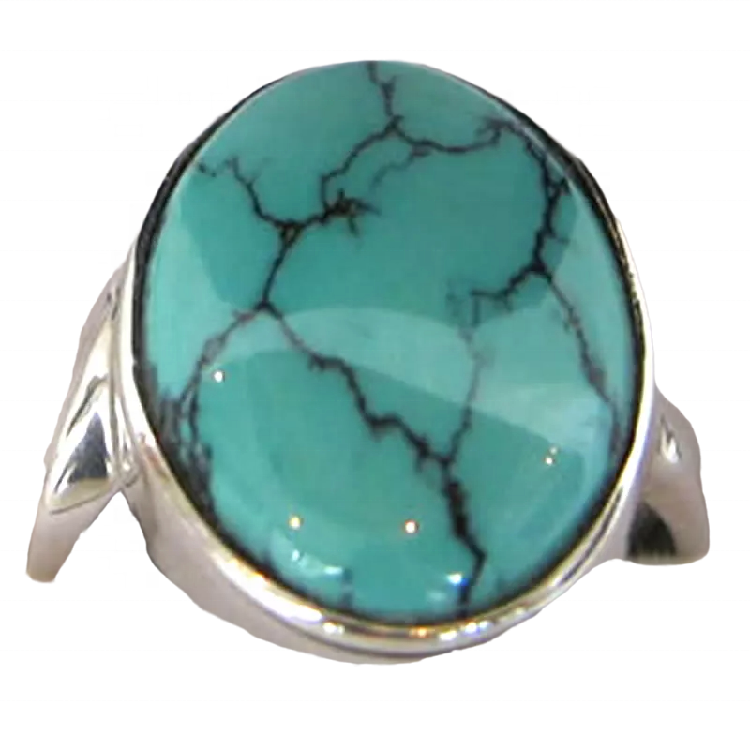 Gyűrű tartó ékszerek divat sterling ezüst 925 türkiz gyűrűk 40