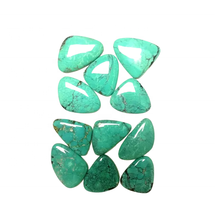 Tibetan Stil Spider-Web türkis Cabochon 17