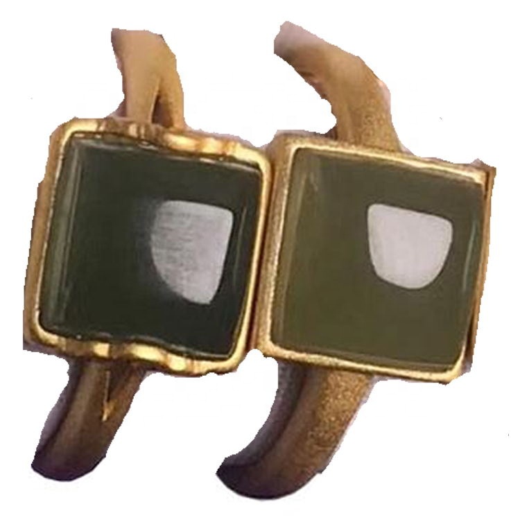 Гореща продава елегантен зелен туремелен пръстен квадратна форма скъпоценни камъни бижута 17