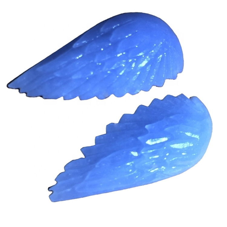 Angell Wings Carving Cabochons / cirsts Angelic Blue dārgakmens rotaslietas 40