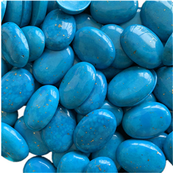Unnatural turquoise Cabochon Egg Shape Blue Polishing og Smooth Gemstone 40