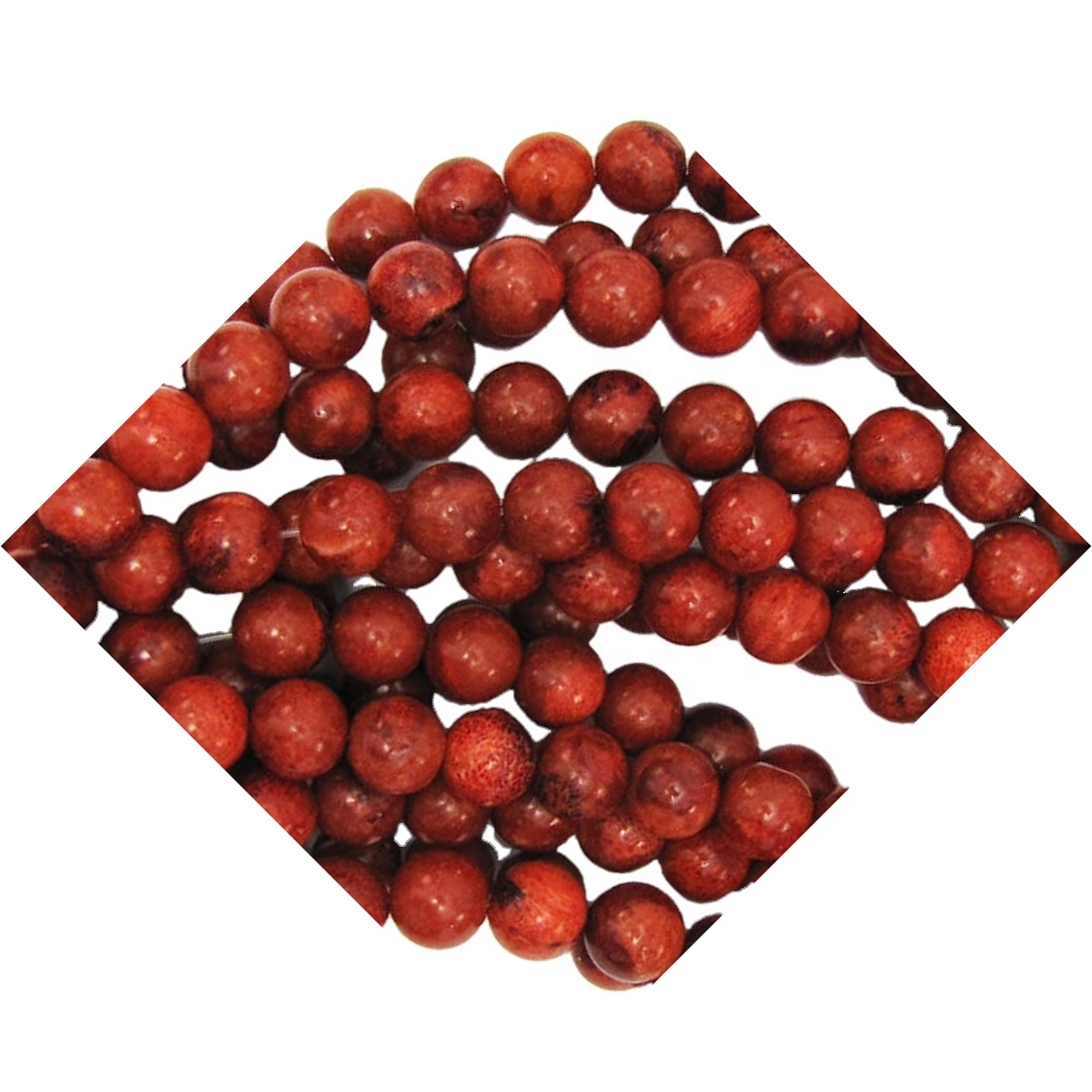 Природно јаболко корал компресирани кружни монистра Црвениот сунѓер корални кружни монистра 29