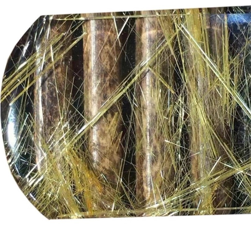 Hágæða Heildverslun Natural Crystal Yellow Rutilated Quartz Tower for Skreyting 41