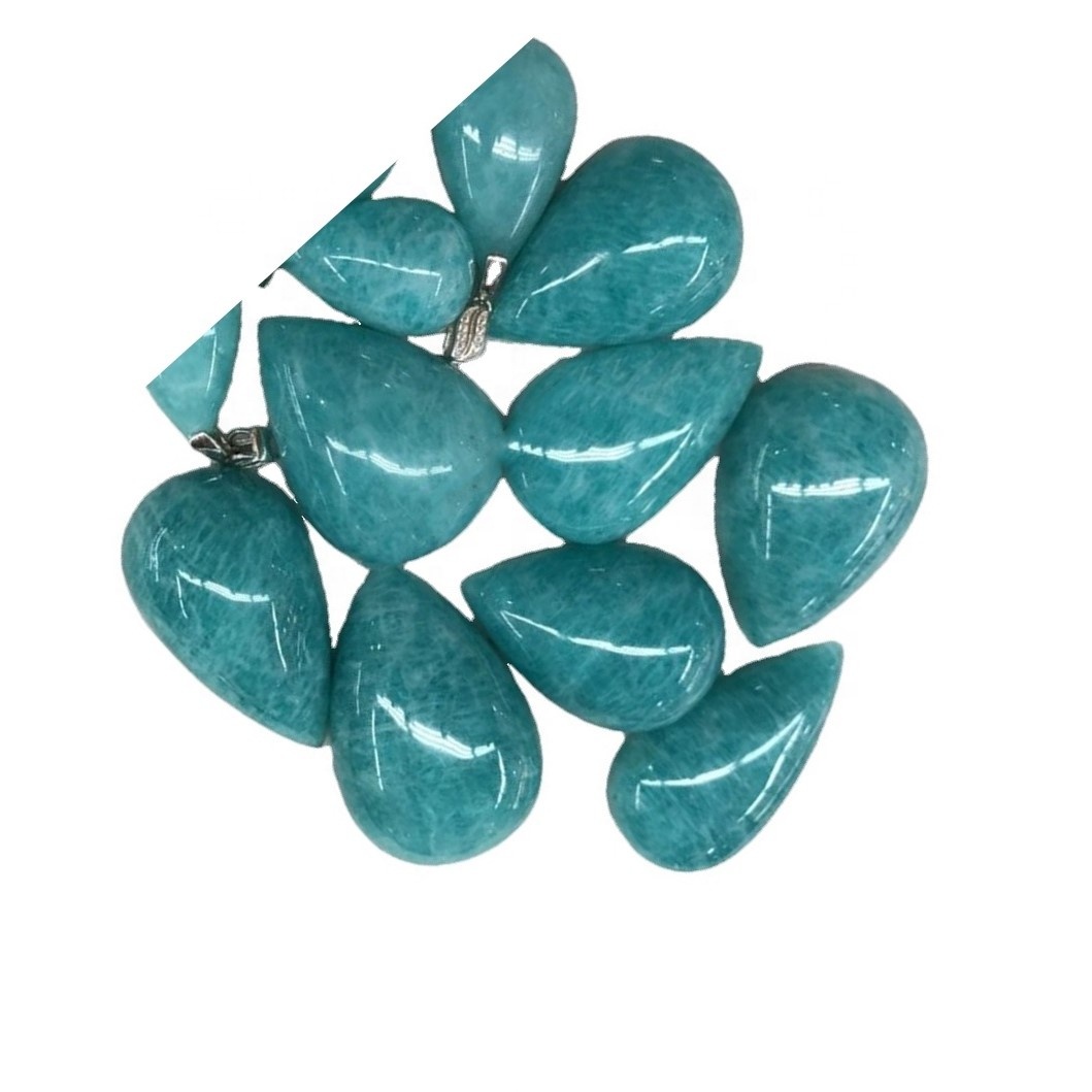 Мозамбик Амазонит Силвер Сет Гемстоне Привезак направи велепродаја 40